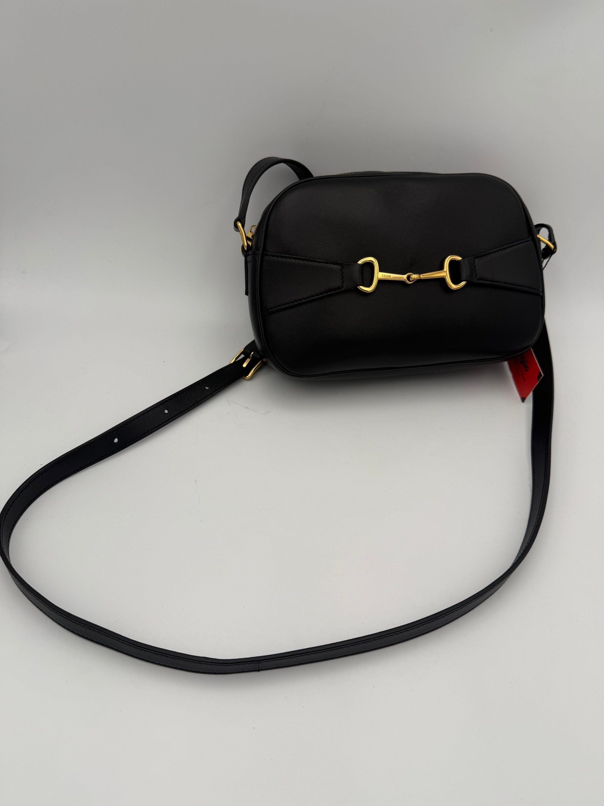 Celine CELINE CRECY Plain Black Handbag Celine