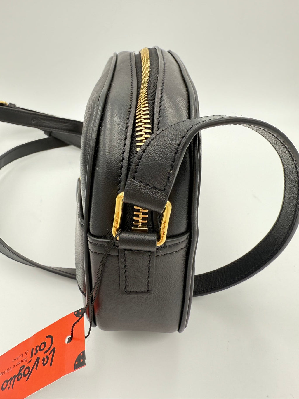 Celine CELINE CRECY Plain Black Handbag Celine