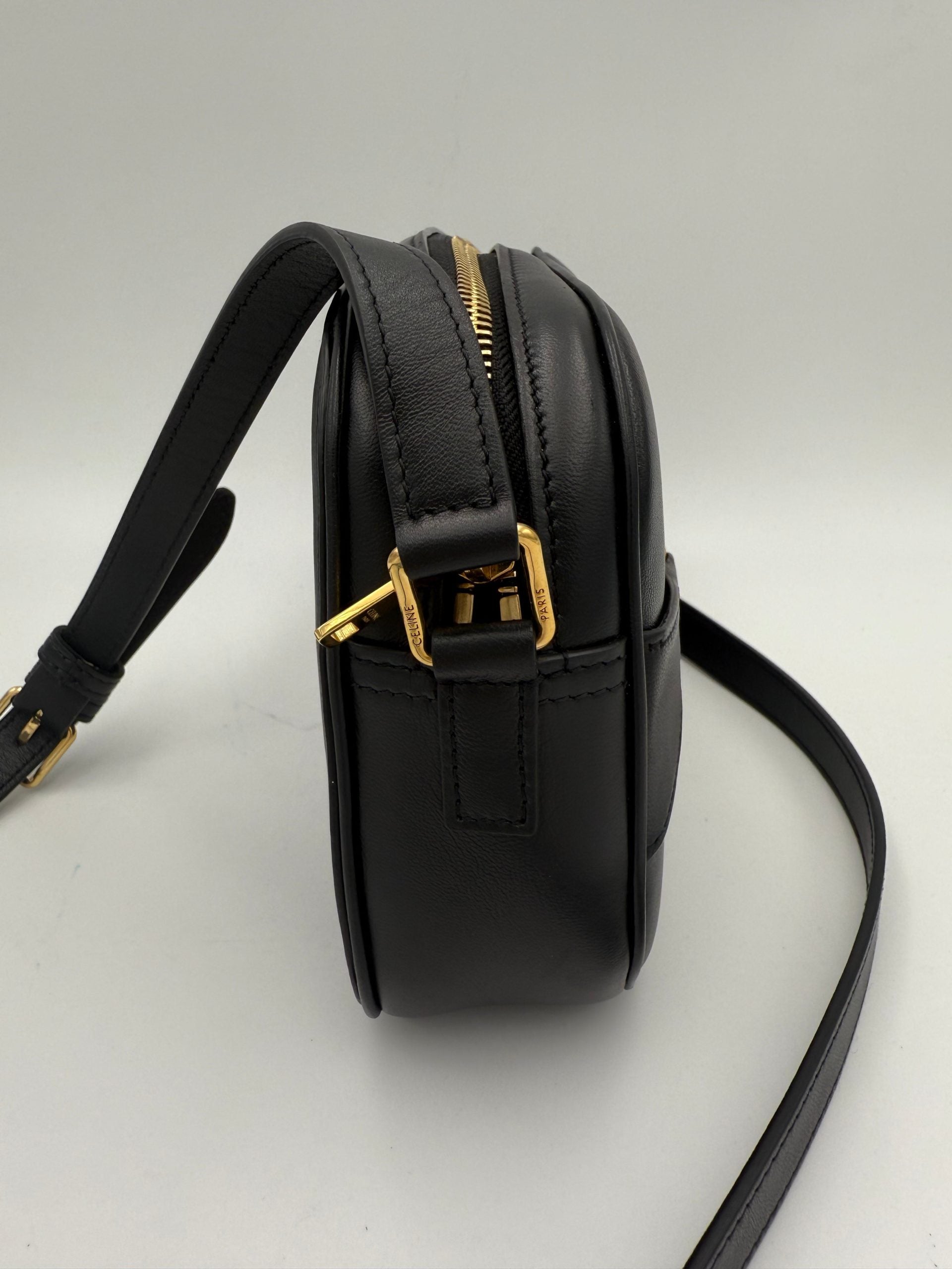 Celine CELINE CRECY Plain Black Handbag Celine