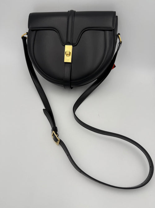 Celine CELINE Sac 16 Besace Black Large Bag Celine