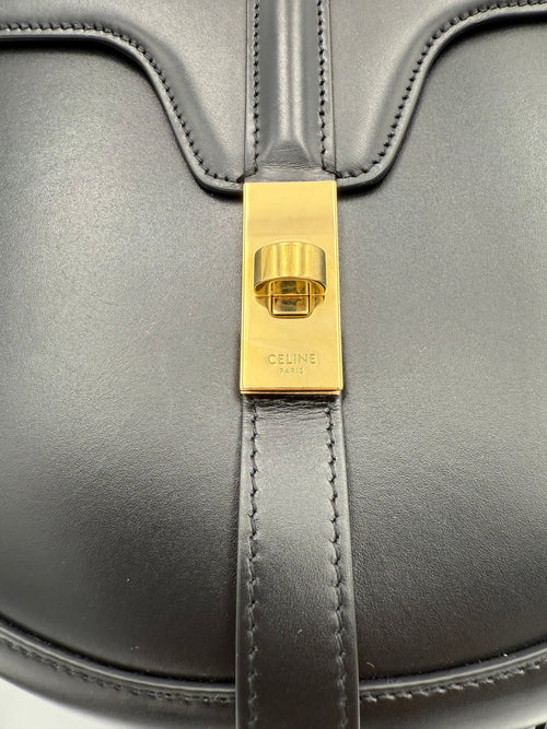 Celine CELINE Sac 16 Besace Black Large Bag Celine