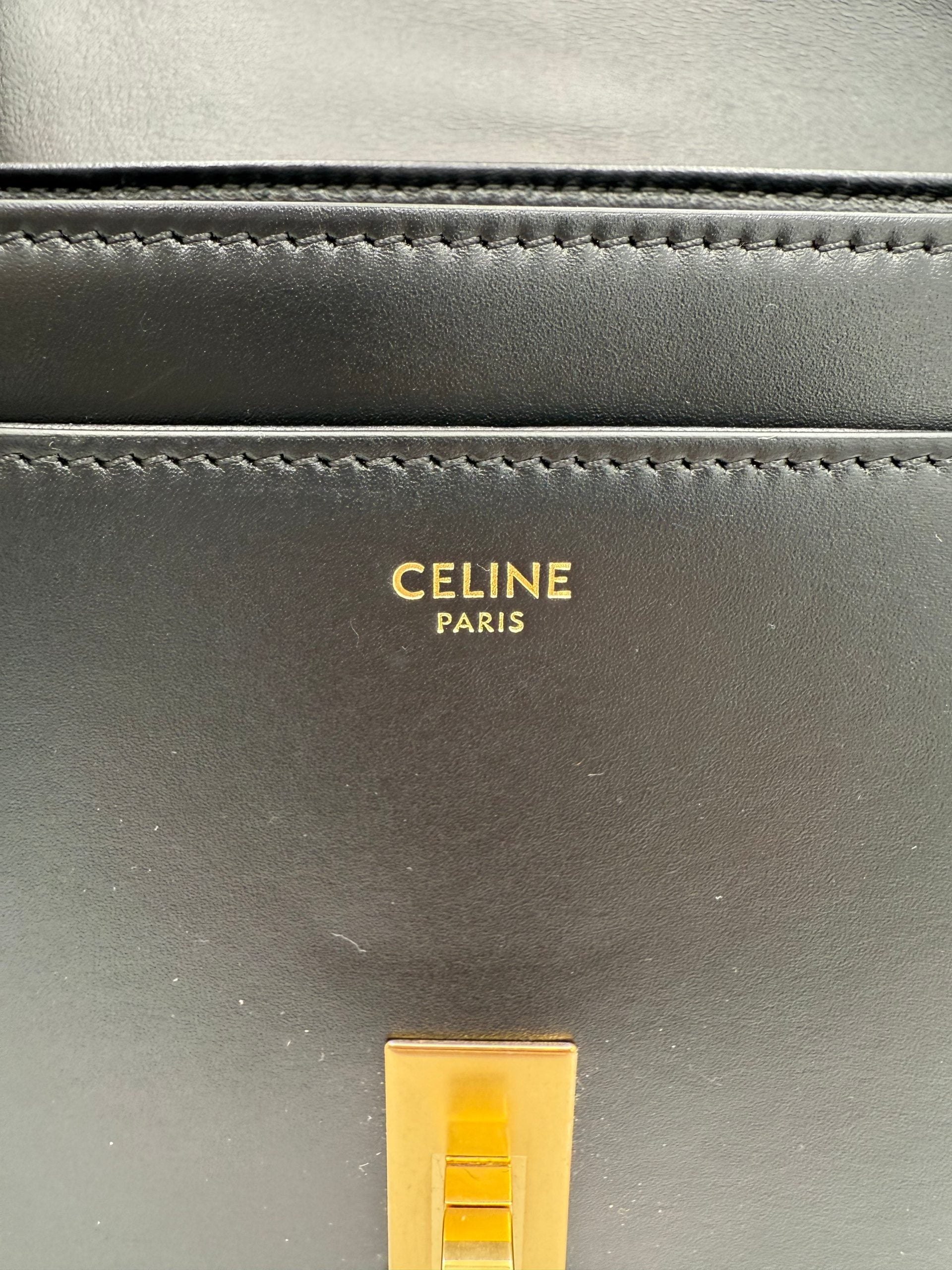 Celine CELINE Sac 16 Besace Black Large Bag Celine