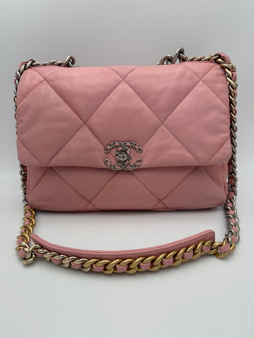 Chanel CHANEL 19 Medium Pink Handbag Chanel