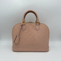 Louis Vuitton LOUIS VUITTON Alma MM Pink Patent Monogram Handbag Louis Vuitton