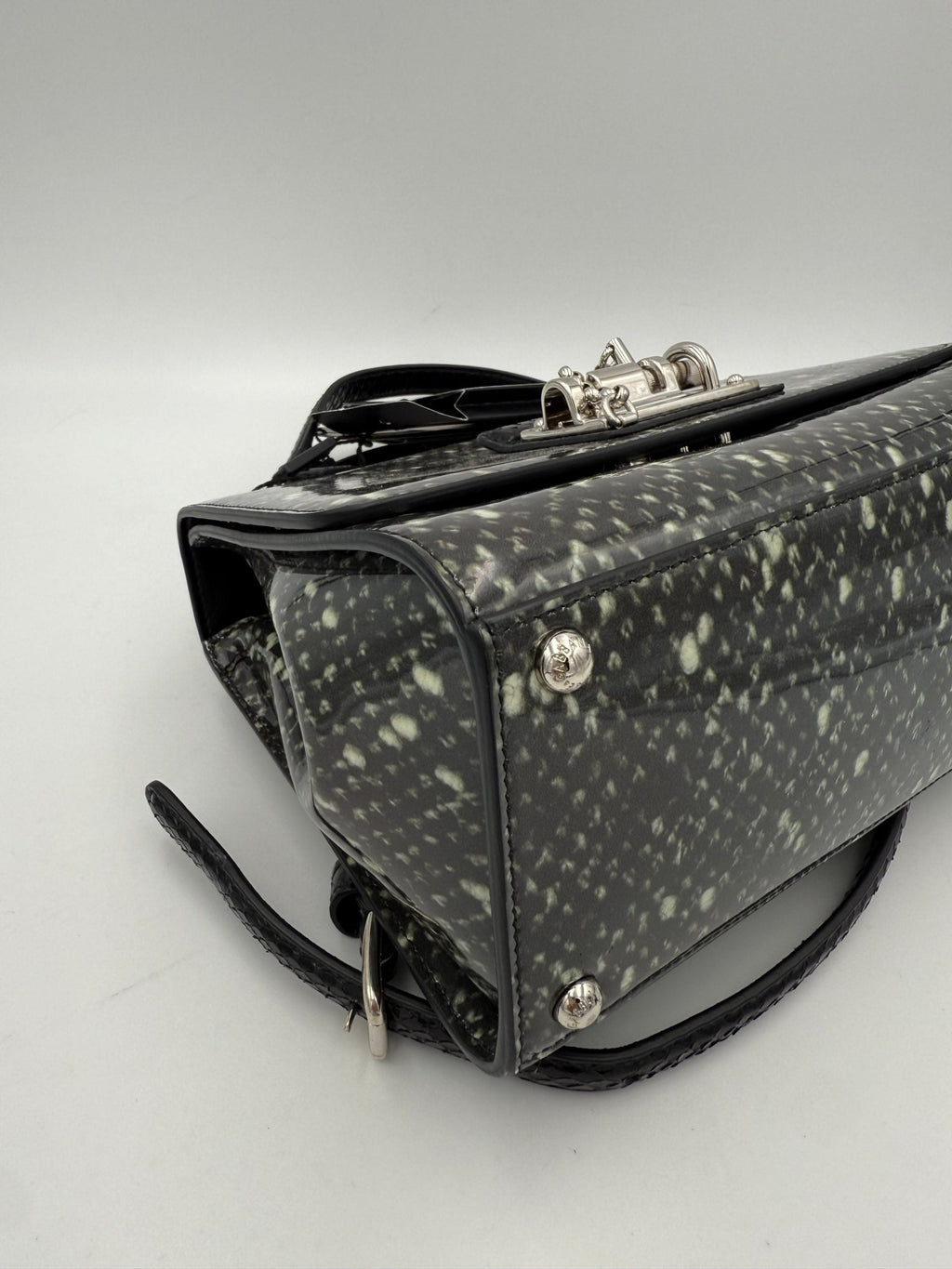 Dolce & Gabbana DOLCE & GABBANA Monica Python and Patent Handbag Dolce & Gabbana