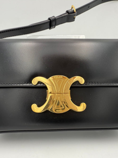 Celine CELINE CLAUDE TRIOMPHE Black Handbag Celine