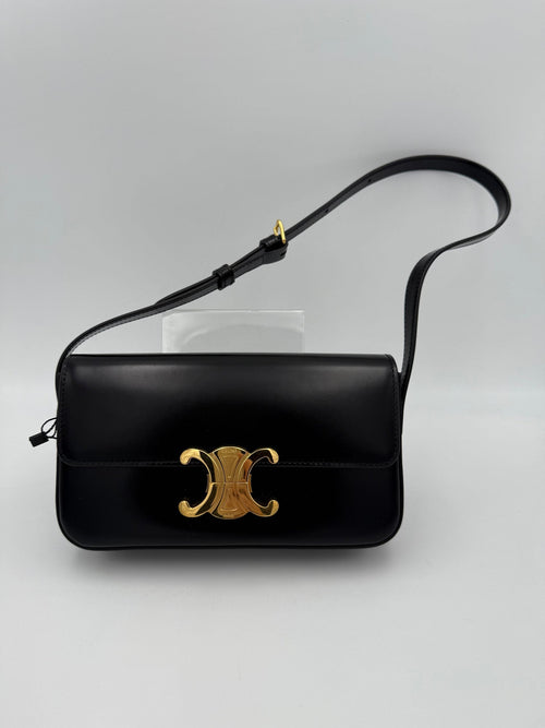 Celine CELINE CLAUDE TRIOMPHE Black Handbag Celine