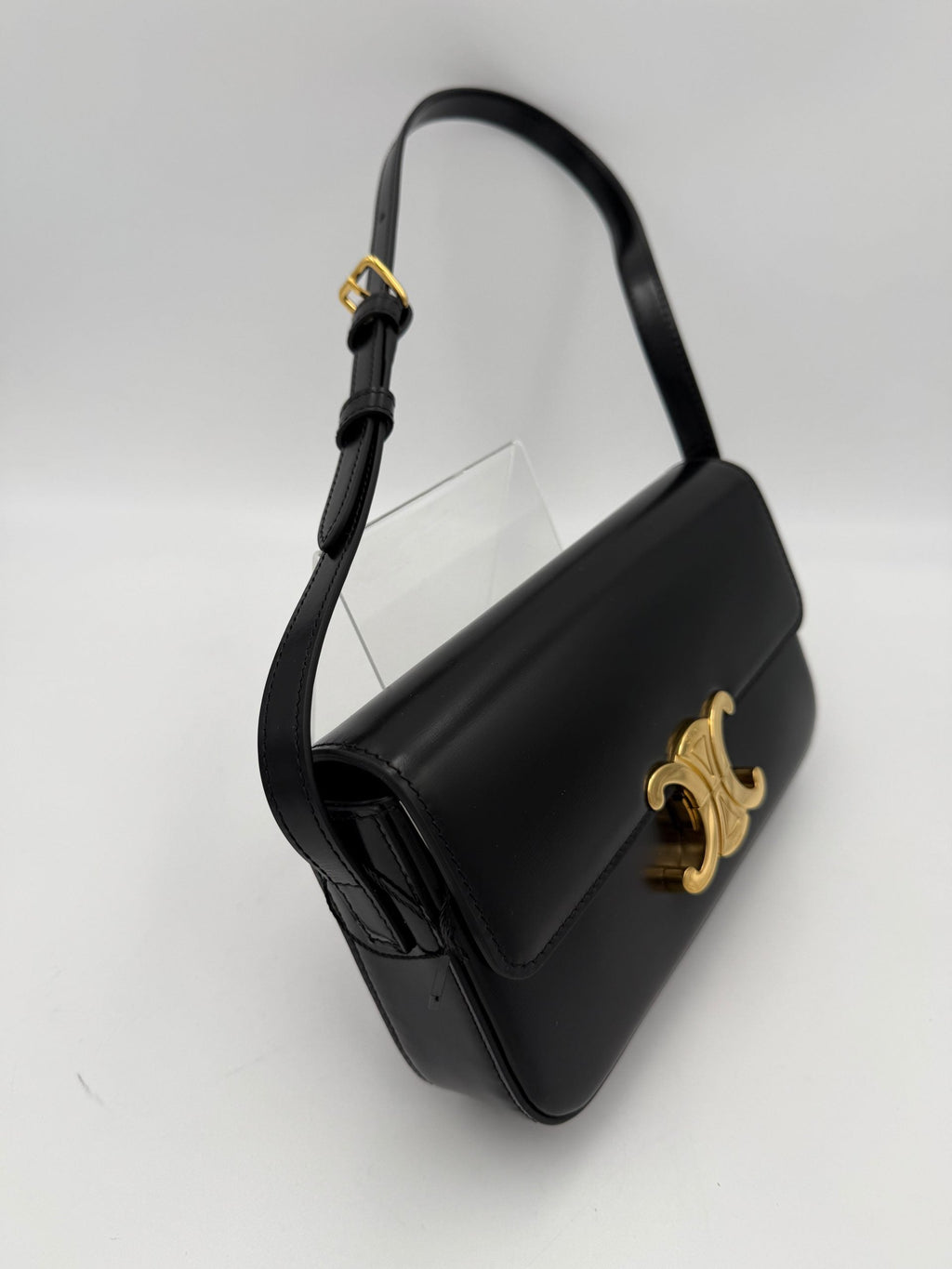 Celine CELINE CLAUDE TRIOMPHE Black Handbag Celine
