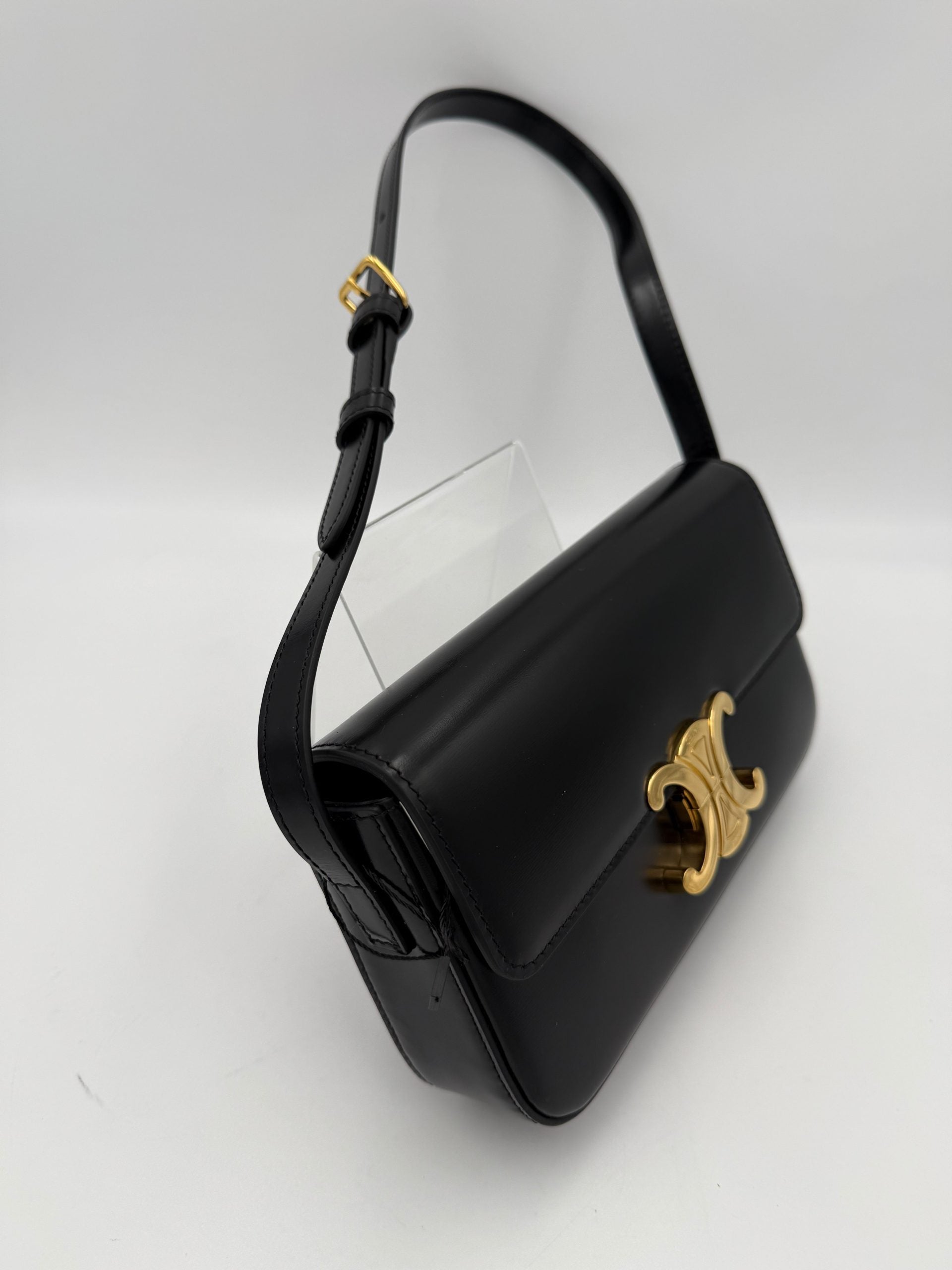 Celine CELINE CLAUDE TRIOMPHE Black Handbag Celine