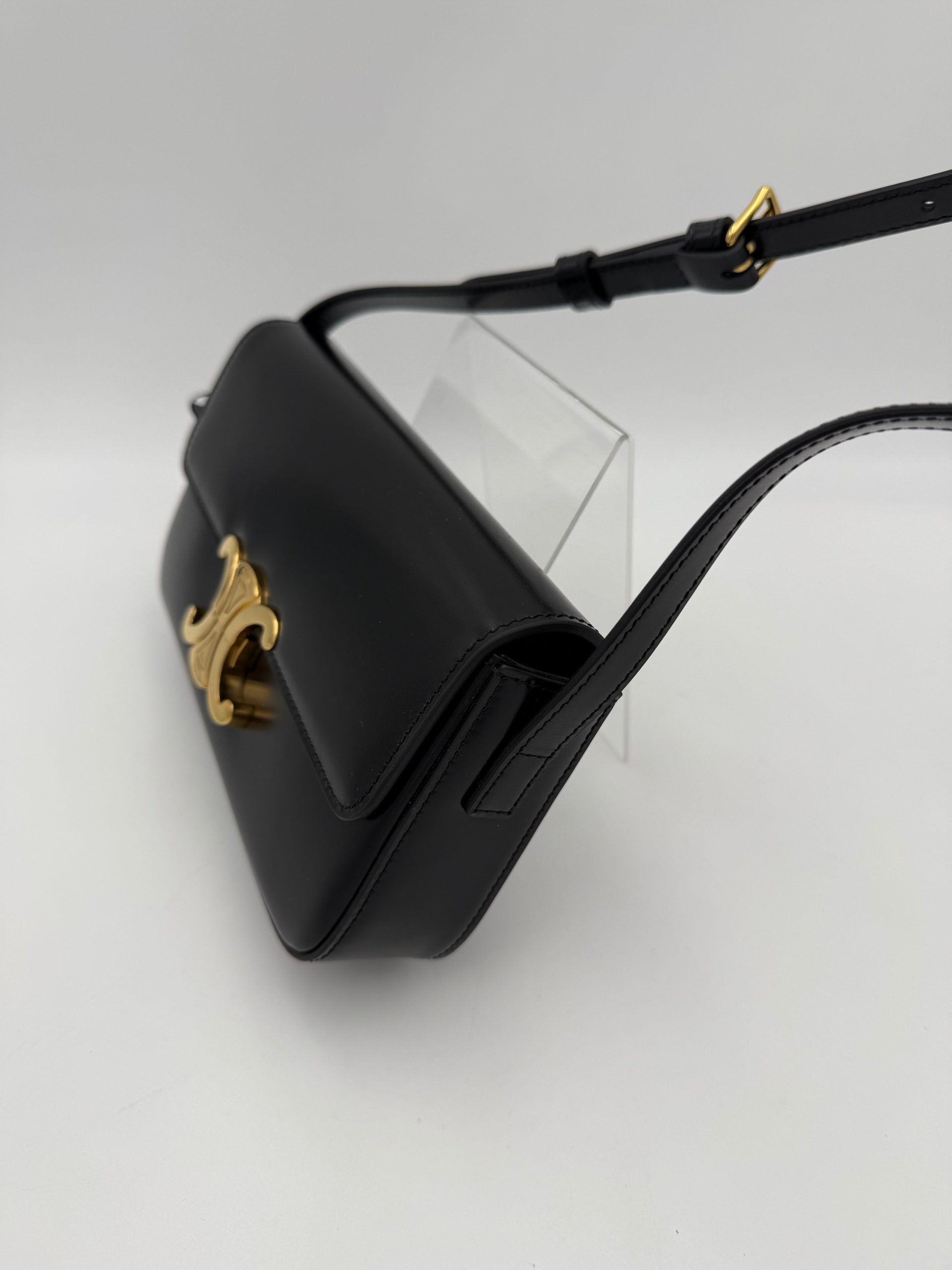 Celine CELINE CLAUDE TRIOMPHE Black Handbag Celine