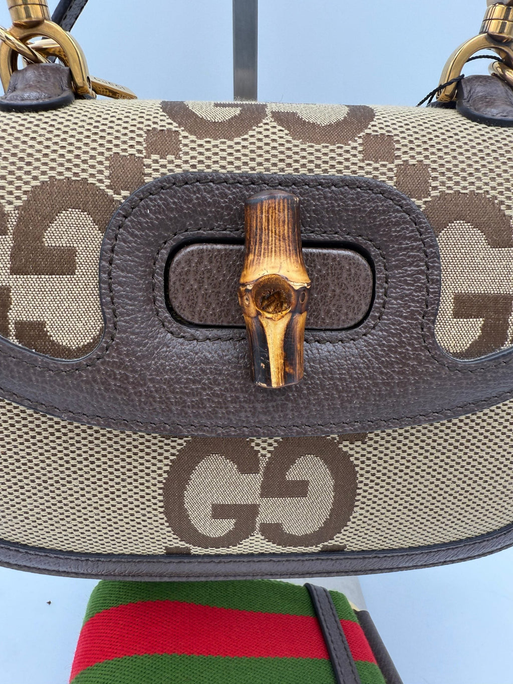 Gucci GUCCI BAMBOO 1947 GG Canvas Handbag Gucci