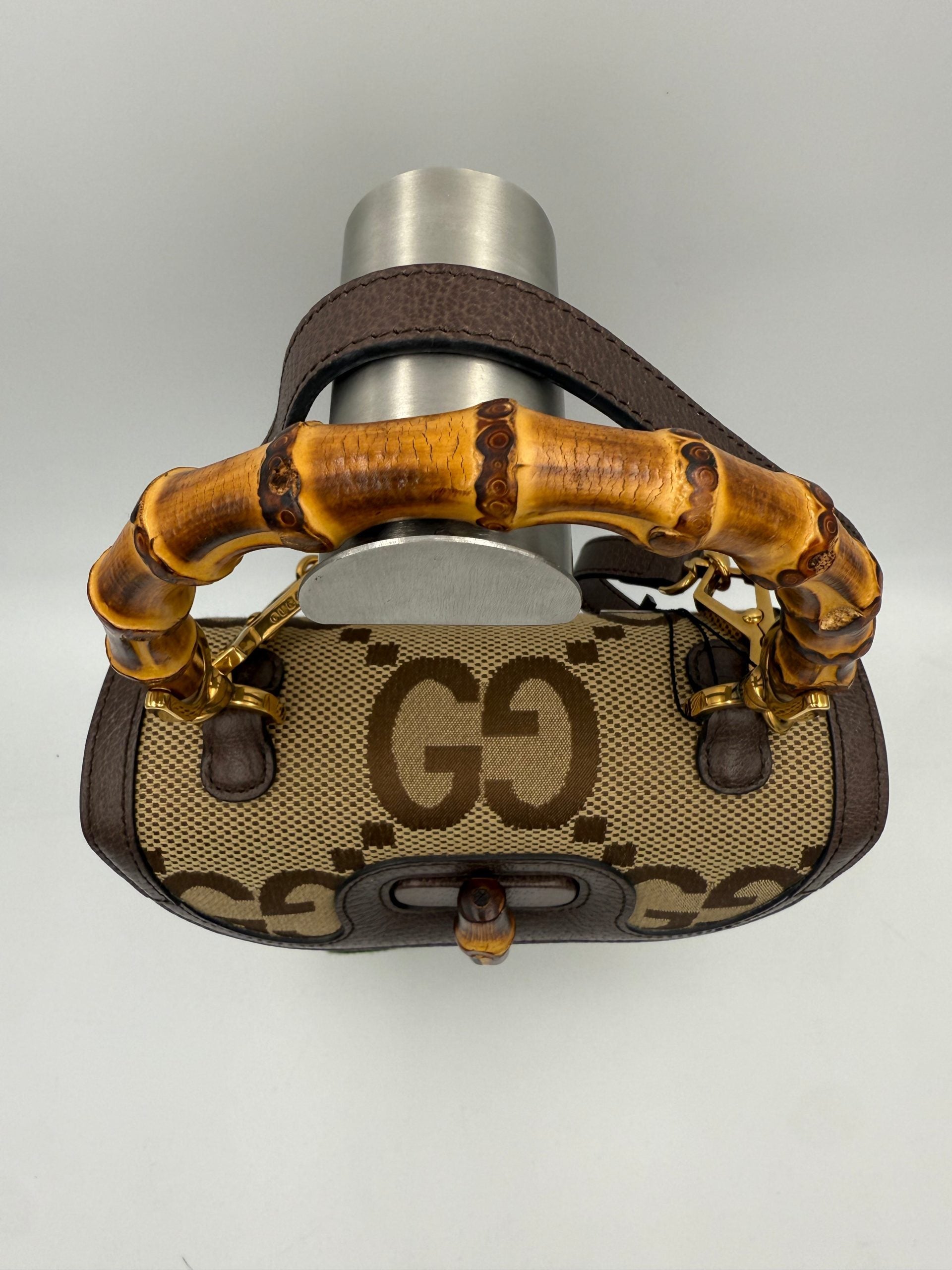 Gucci GUCCI BAMBOO 1947 GG Canvas Handbag Gucci