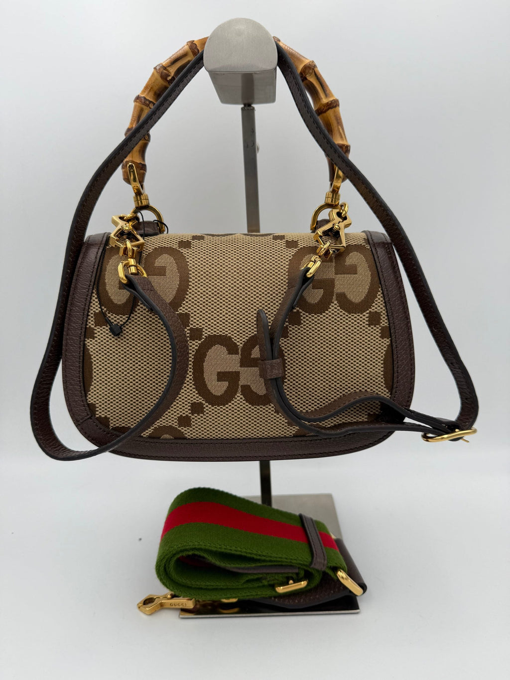 Gucci GUCCI BAMBOO 1947 GG Canvas Handbag Gucci