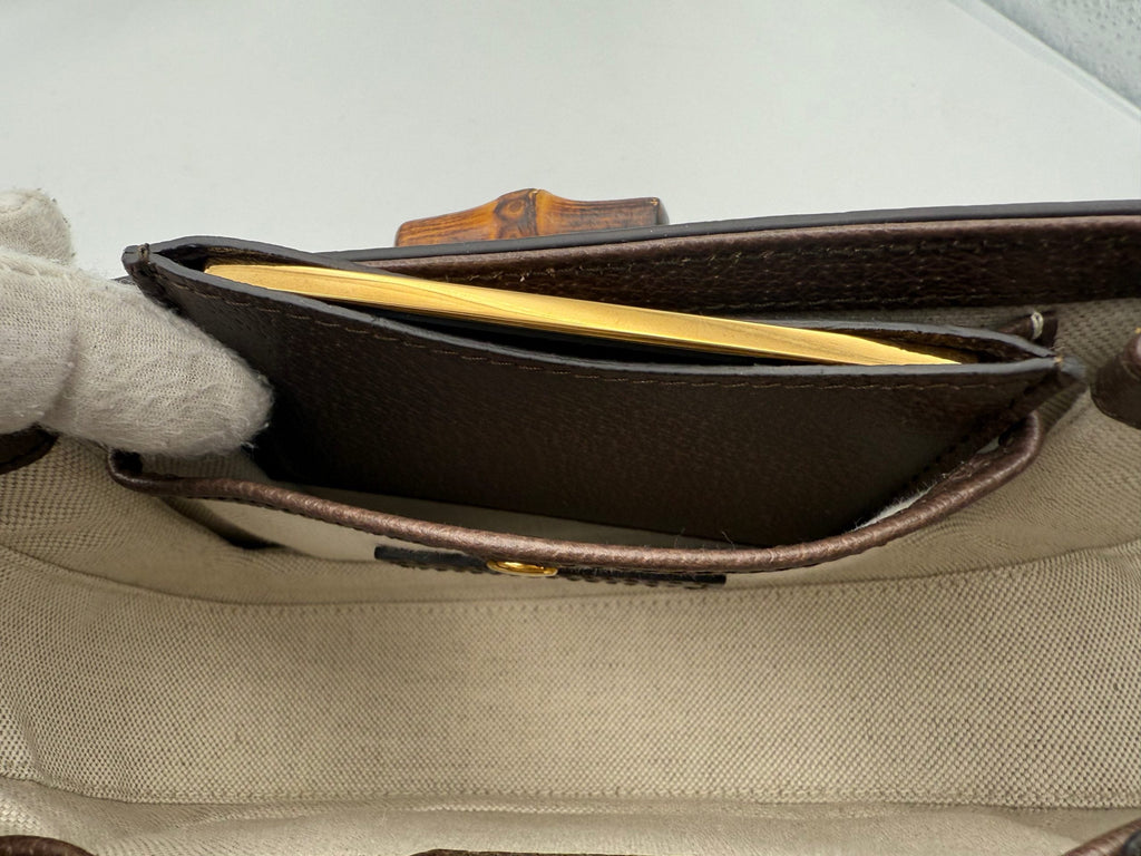 Gucci GUCCI BAMBOO 1947 GG Canvas Handbag Gucci