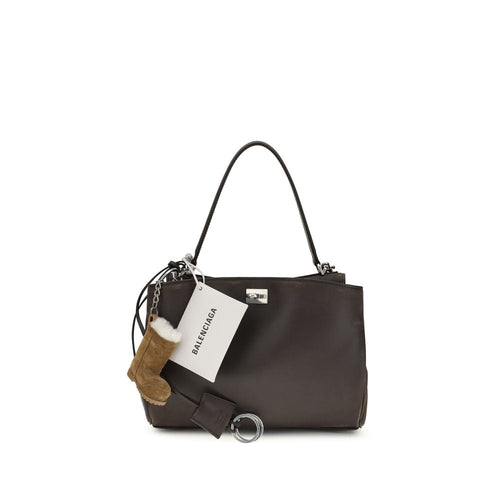 Balenciaga Brown Calf Leather Bos Taurus Shoulder Bag Balenciaga