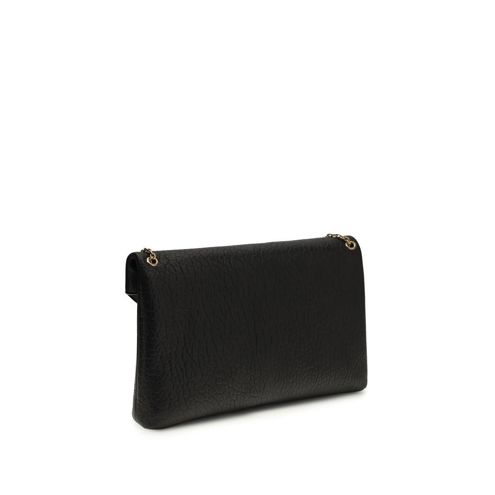 Saint Laurent Black Lamb Ovis Aries Aries Shoulder Bag Saint Laurent