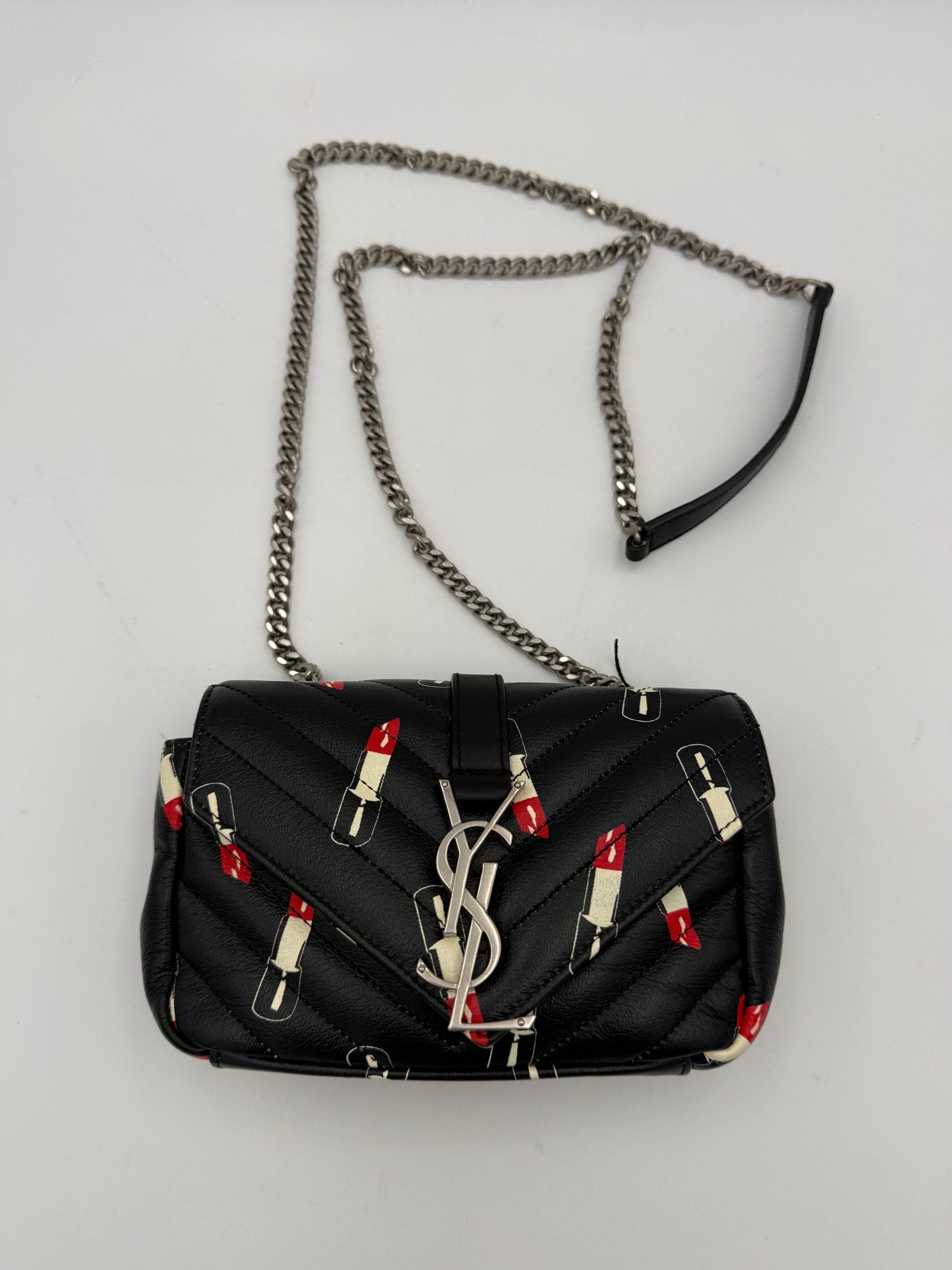 Saint Laurent SAINT LAURENT MINI COLLEGE Lip Stick Handbag Saint Laurent