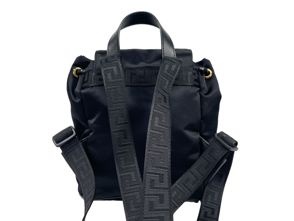 Versace Mini Nylon Medusa Drawstring Backpack Bag Versace