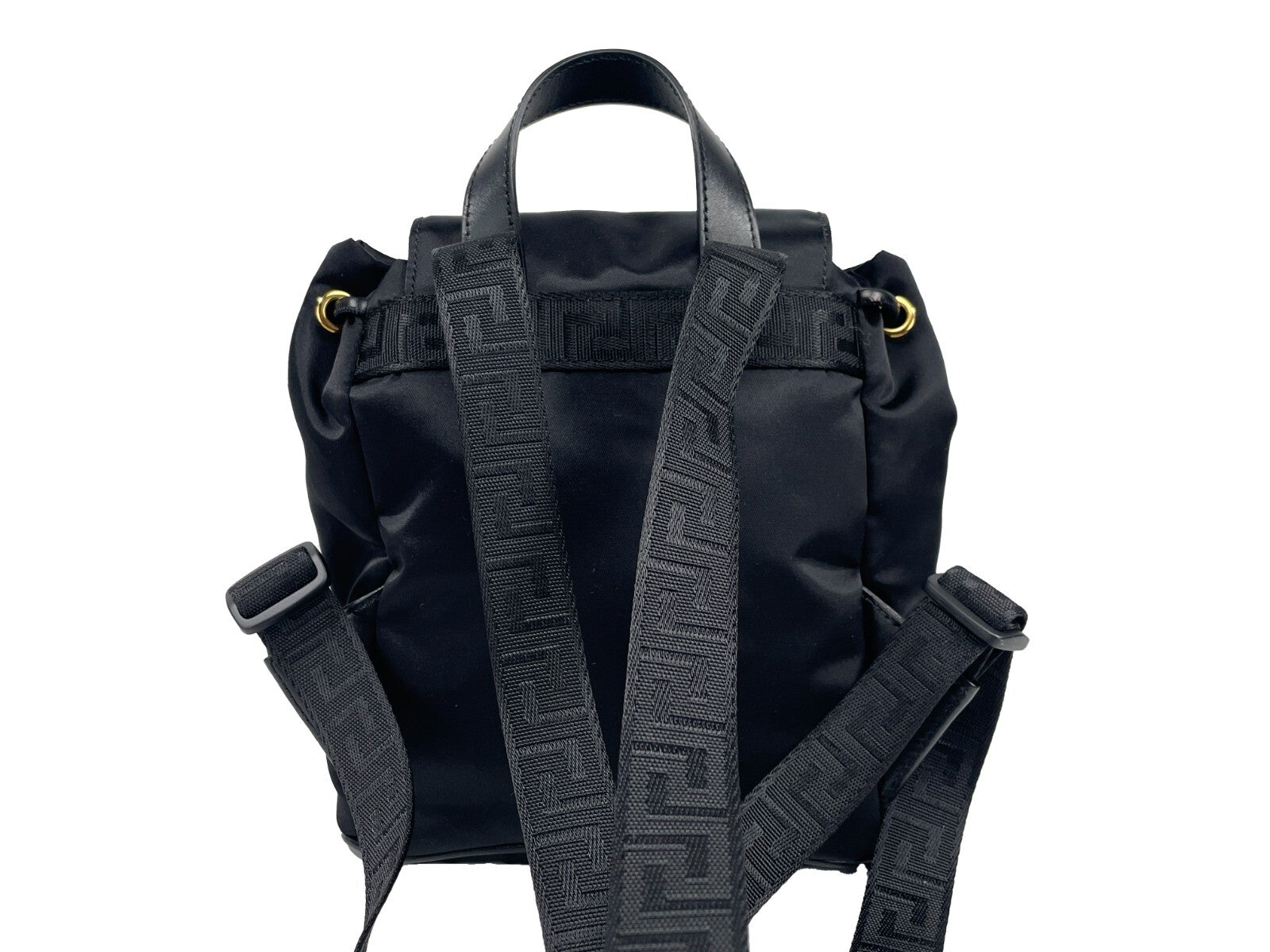 Versace Mini Nylon Medusa Drawstring Backpack Bag Versace