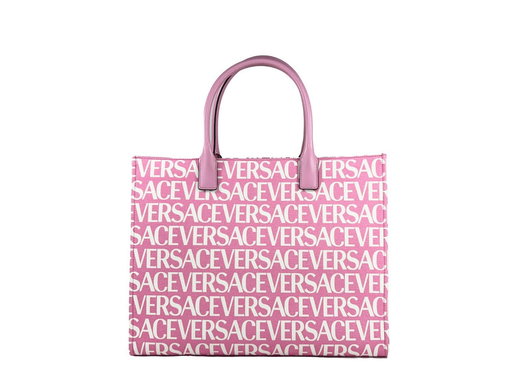 Versace Medusa Large Canvas Large Tote Bag Baby Pink Versace