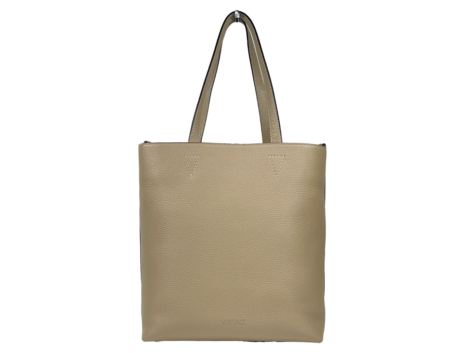 Versace Medusa Large Leather Tote Bag With Pouch Versace