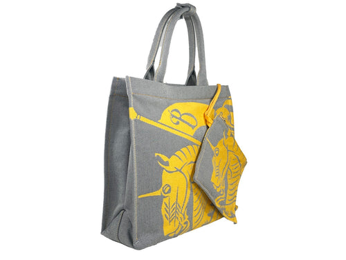 Burberry EKD Canvas Tote Bag With Coin Pouch Burberry