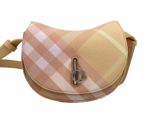 Burberry Mini Check Rocking Horse Crossbody Bag Purse Burberry