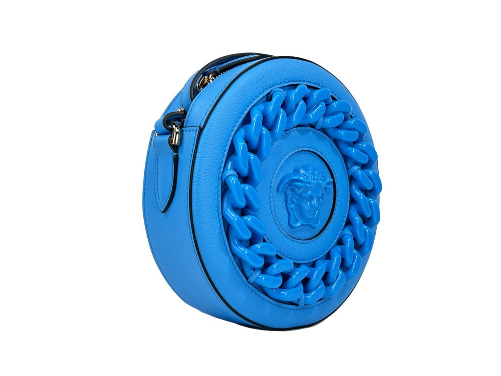 Versace Round Disco Leather Camera Case Crossbody Bag Versace