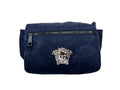 Versace Medusa Navy Nylon Belt Bag Waist Fanny Pack Purse Versace