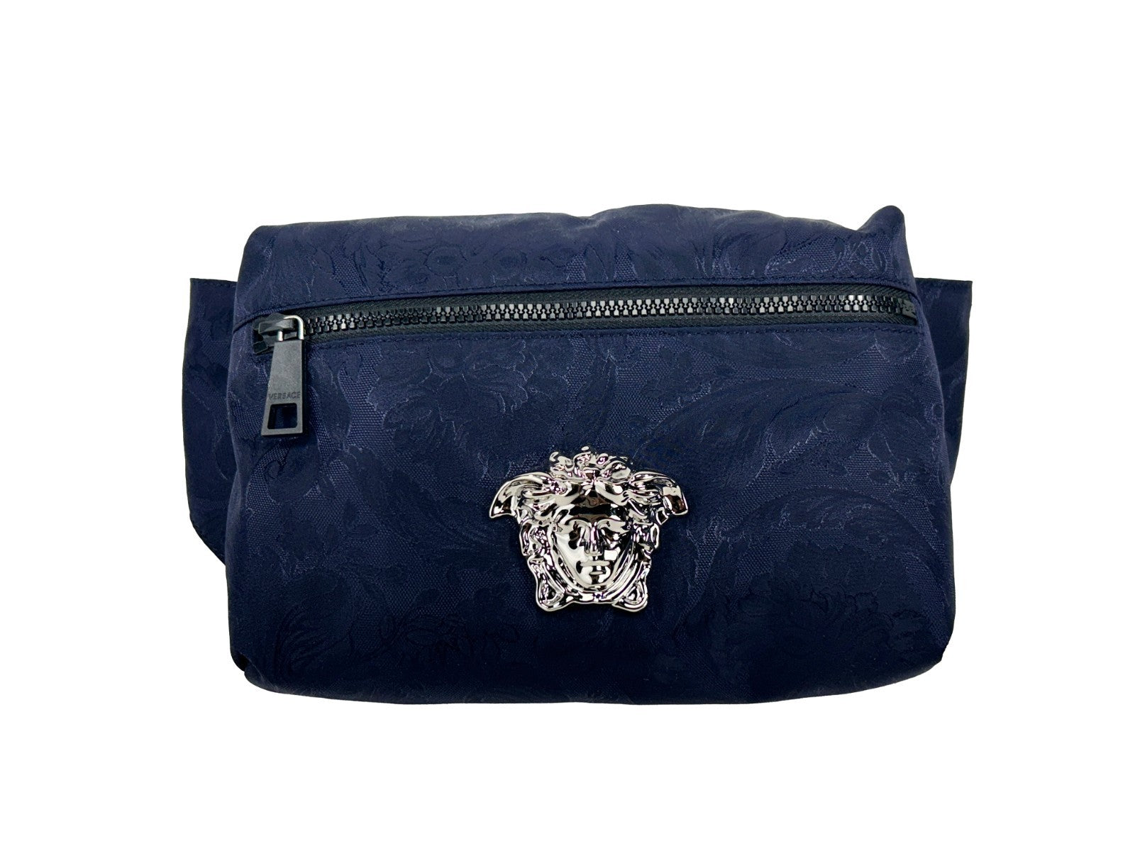 Versace Medusa Navy Nylon Belt Bag Waist Fanny Pack Purse Versace