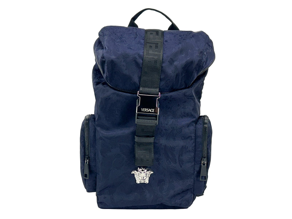 Versace Medusa Nylon Buckle Drawstring Backpack Bag Versace