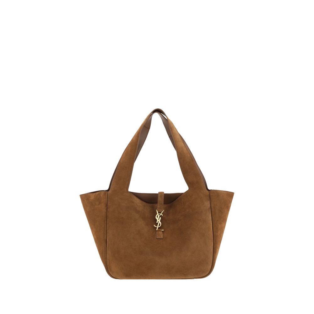 Saint Laurent Brown Calf Leather Bos Taurus Shoulder Bag Saint Laurent