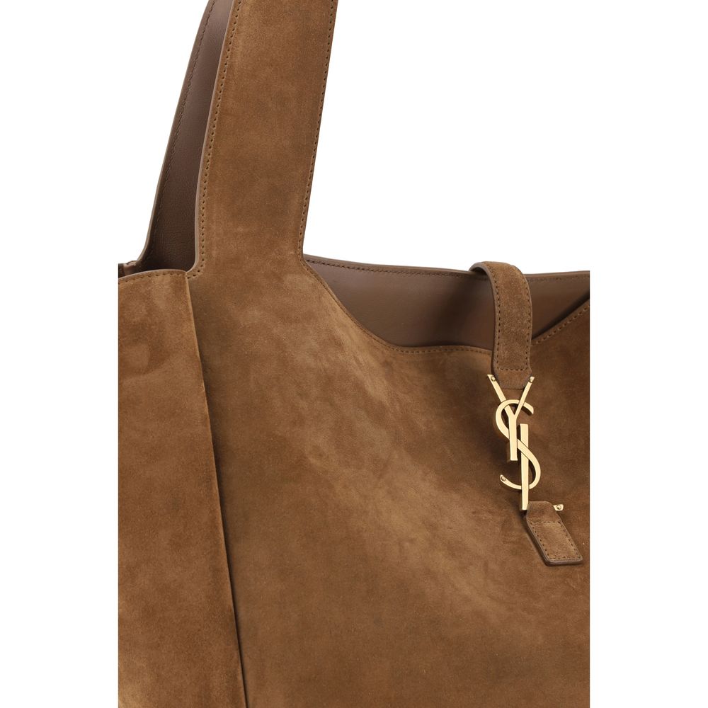 Saint Laurent Brown Calf Leather Bos Taurus Shoulder Bag Saint Laurent