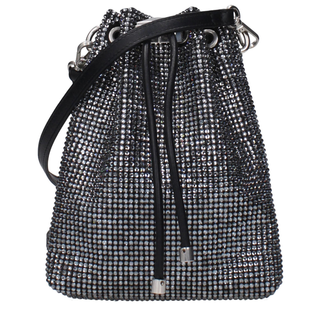 Jimmy Choo Black Satin Crossbody Bag Jimmy Choo