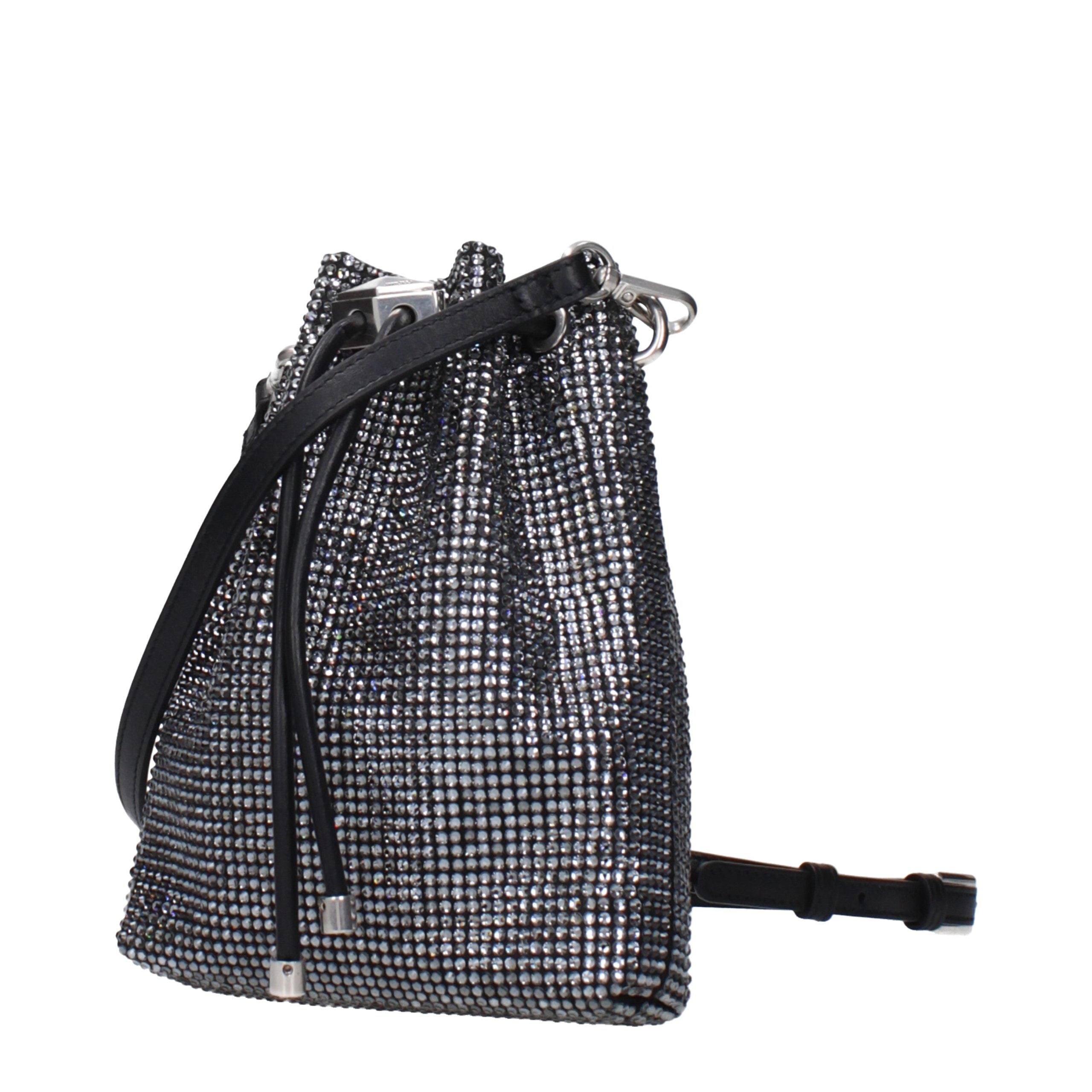Jimmy Choo Black Satin Crossbody Bag Jimmy Choo
