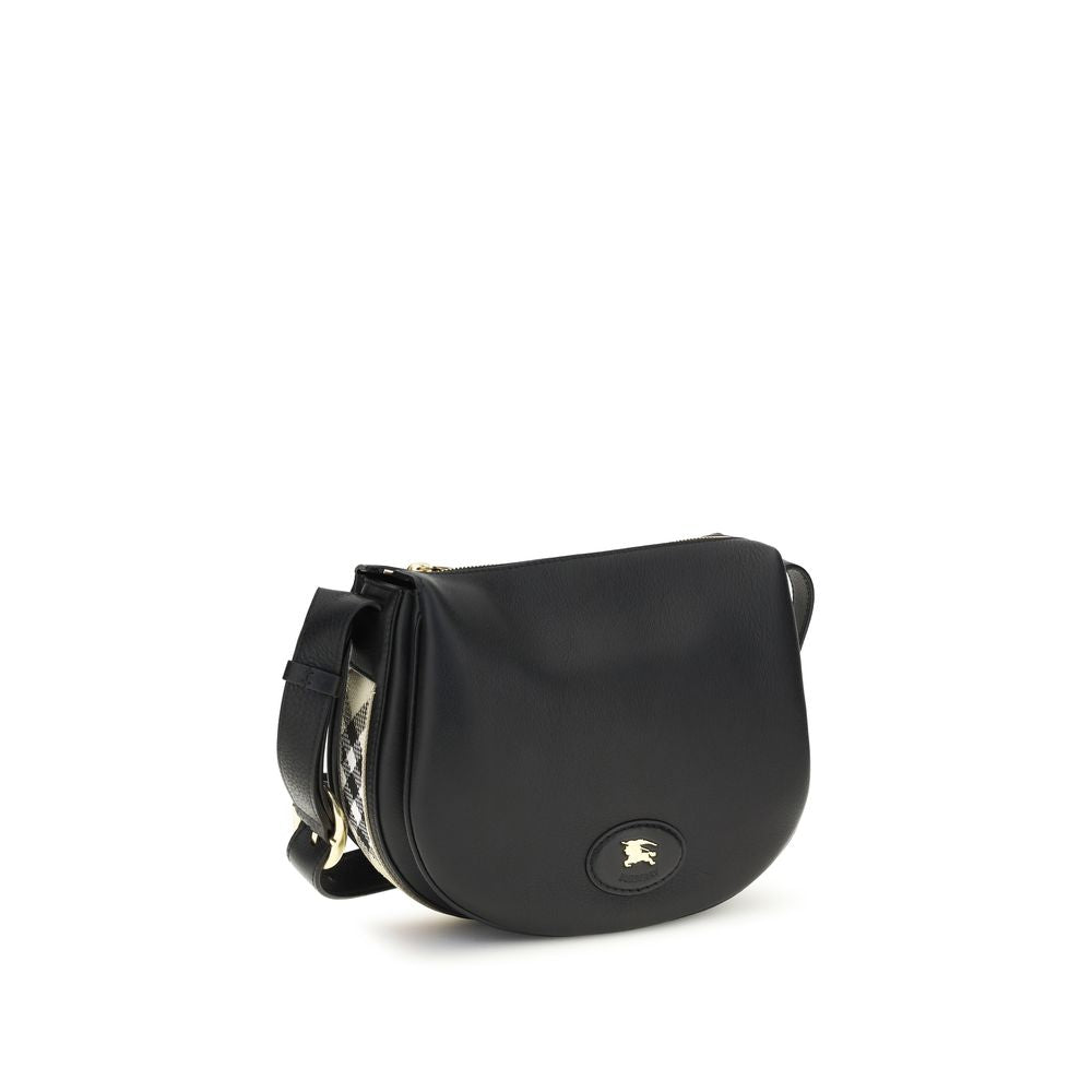 Burberry Black Calf Leather Bos Taurus Shoulder Bag Burberry