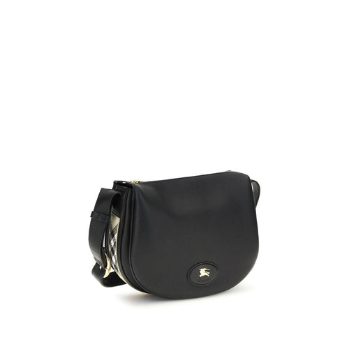 Burberry Black Calf Leather Bos Taurus Shoulder Bag Burberry