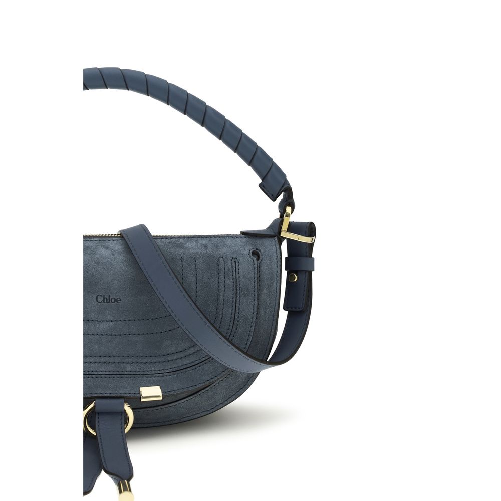 Chloé Blue Calf Leather Bos Taurus Shoulder Bag Chloé