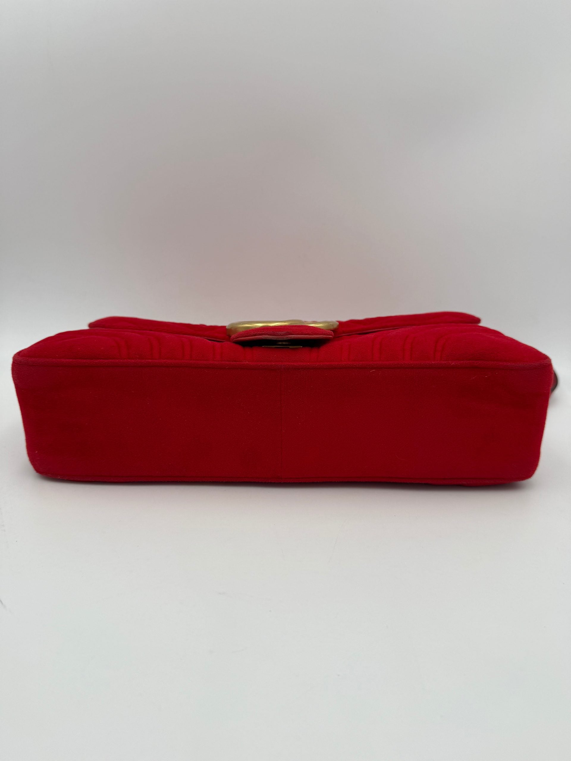 Gucci GUCCI MARMONT Red Velvet Handbag Gucci
