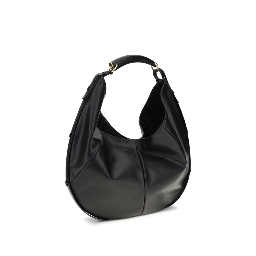 Saint Laurent Black Calf Leather Bos Taurus Shoulder Bag Saint Laurent