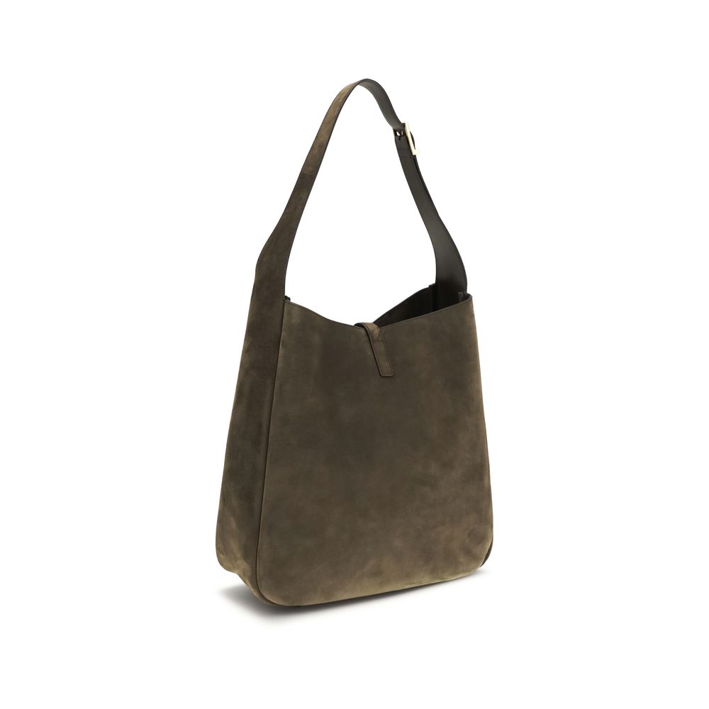 Saint Laurent Bicolor Calf Leather Bos Taurus Shoulder Bag Saint Laurent