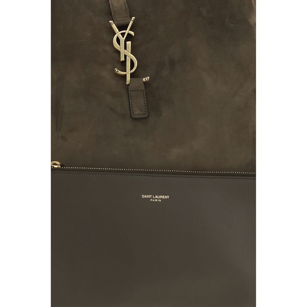 Saint Laurent Bicolor Calf Leather Bos Taurus Shoulder Bag Saint Laurent