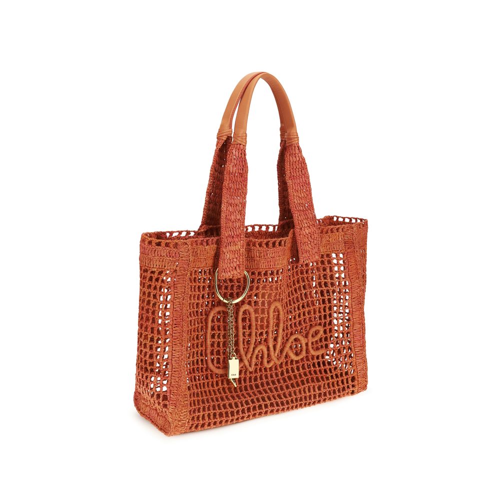 Chloé Multicolor Raffia Shoulder Bag Chloé
