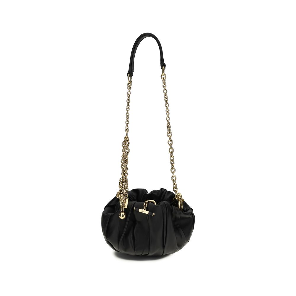 Chloé Black Lamb Ovis Aries Aries Shoulder Bag Chloé
