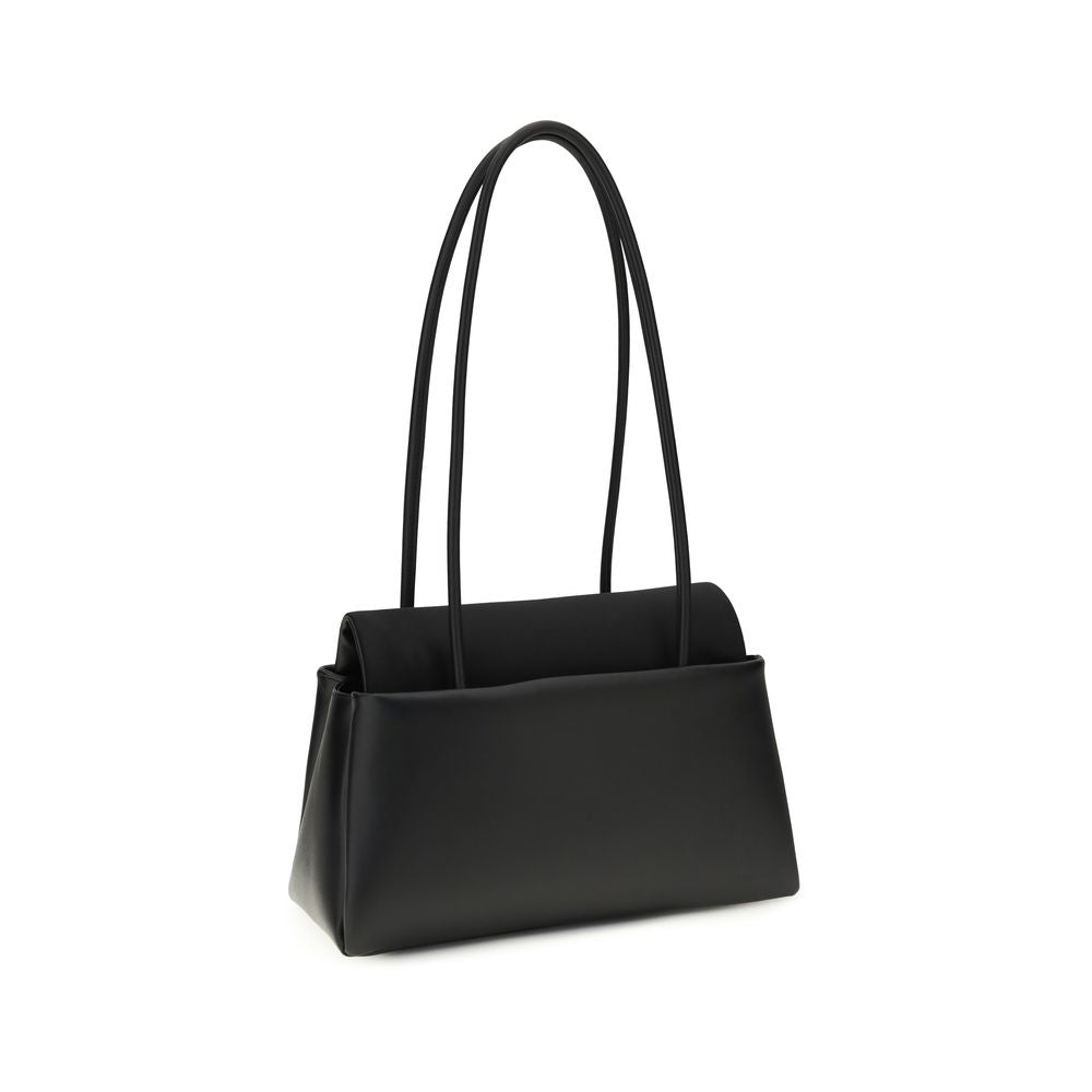 Prada Black Calf Leather Bos Taurus Shoulder Bag Prada