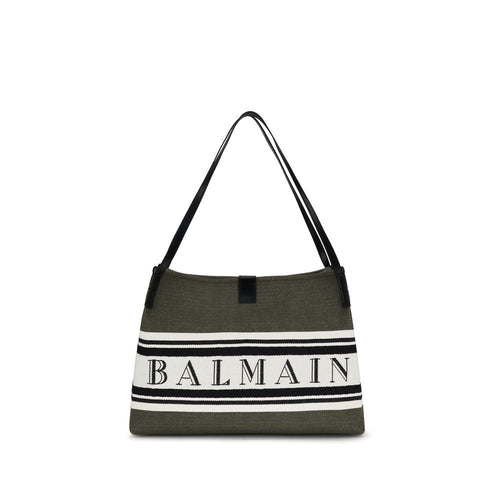 Balmain Black Cotton Shoulder Bag Balmain