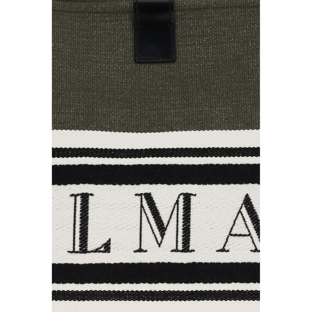 Balmain Black Cotton Shoulder Bag Balmain