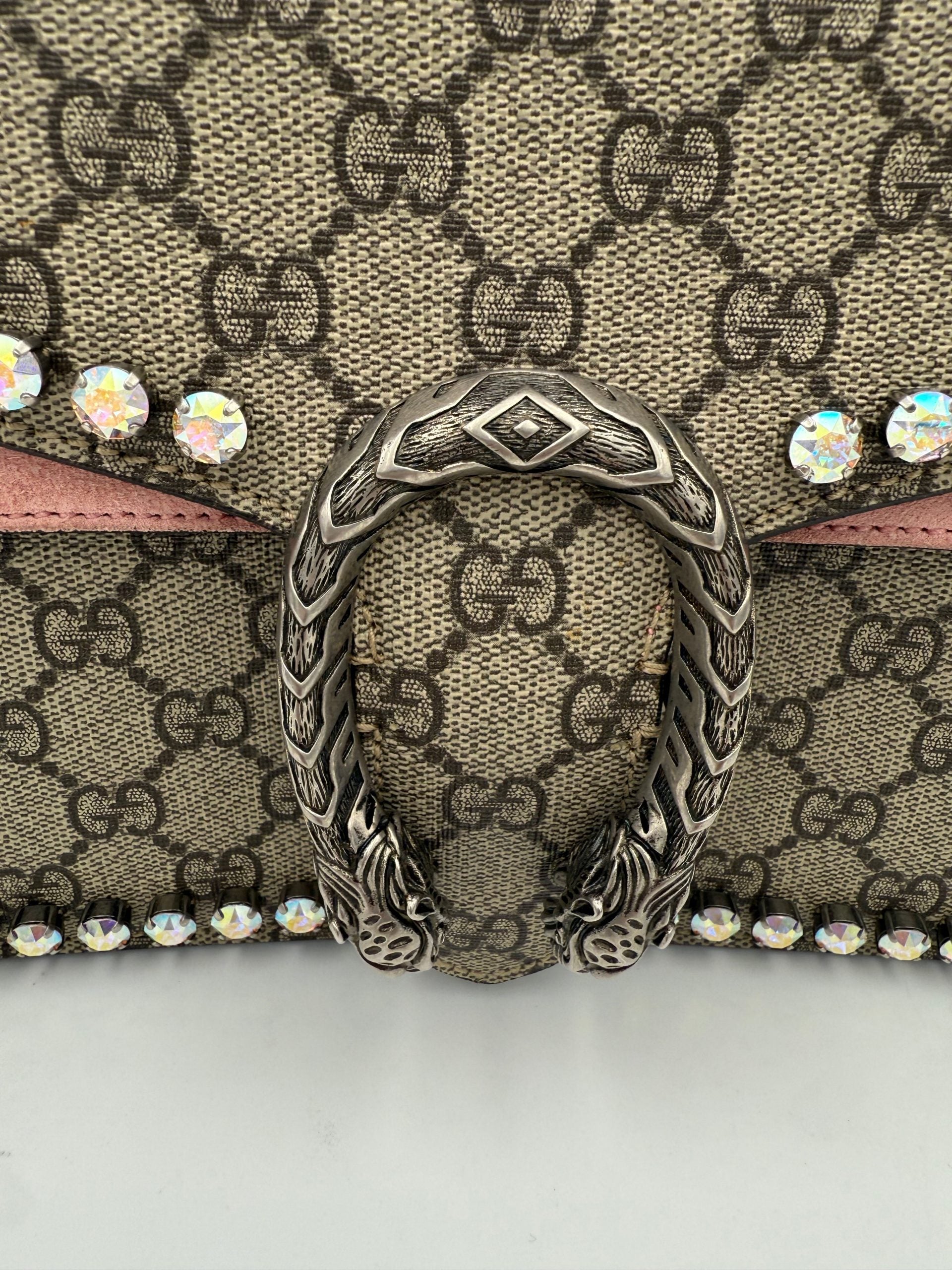 Gucci GUCCI DIONYSUS GG Supreme with Diamantes Handbag Gucci