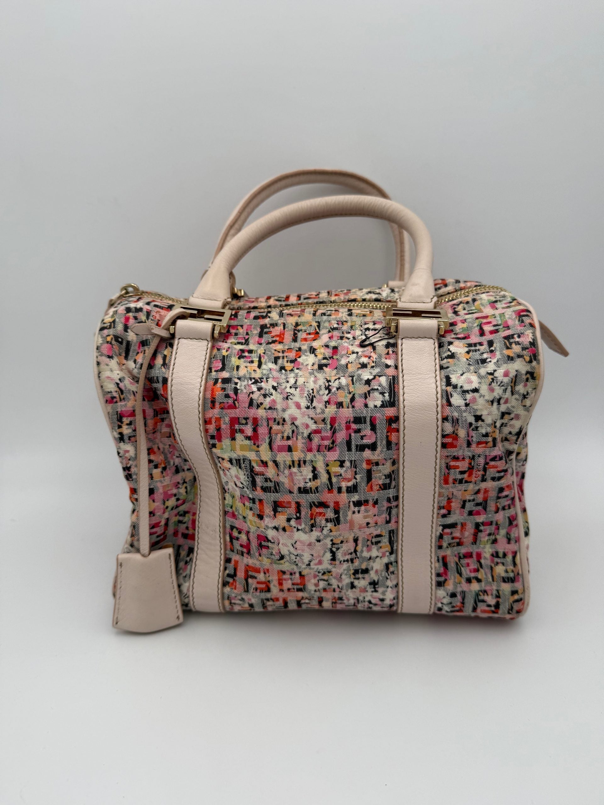 Fendi FENDI FF Canvas Fiori Handbag Fendi