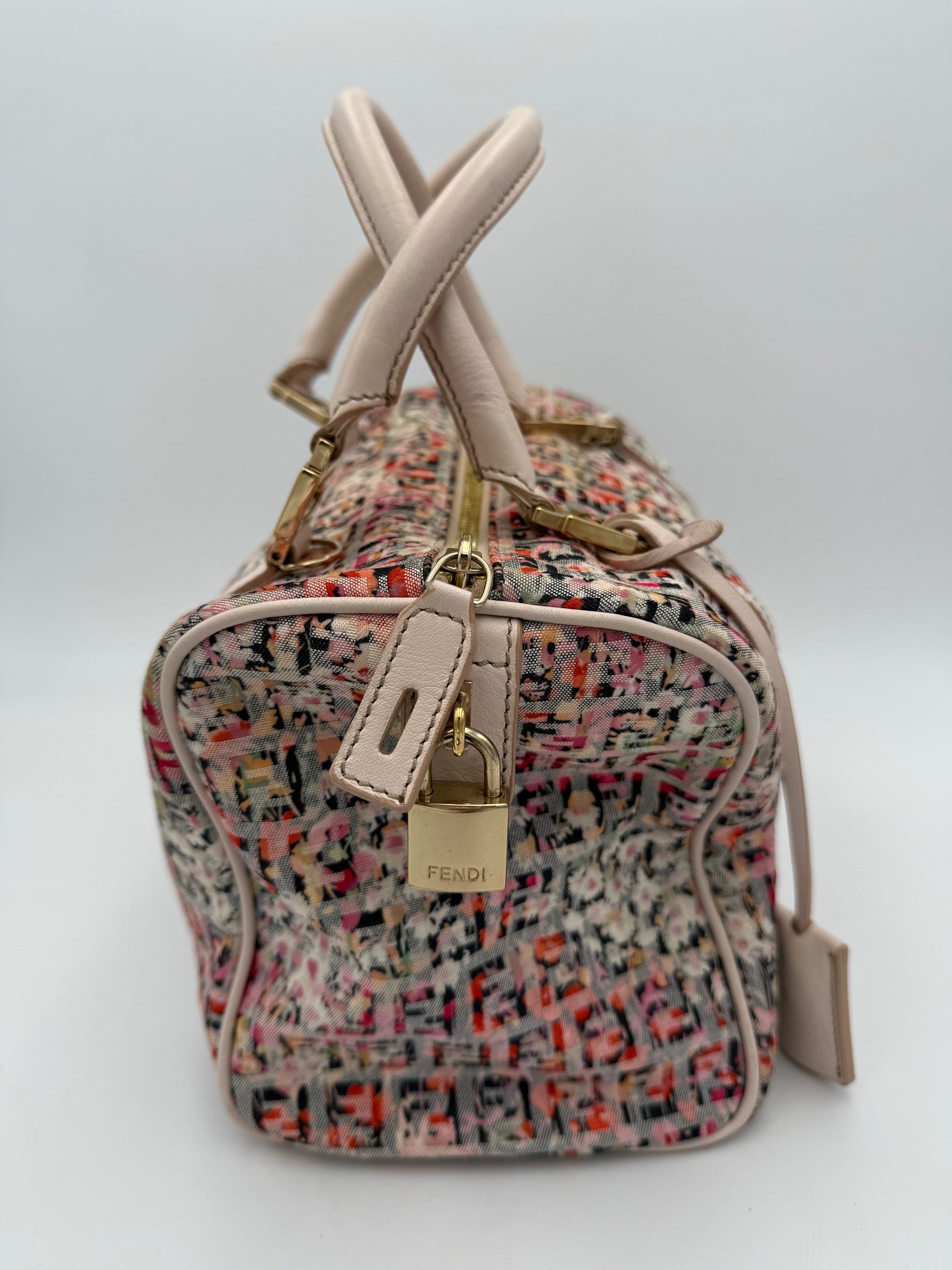 Fendi FENDI FF Canvas Fiori Handbag Fendi